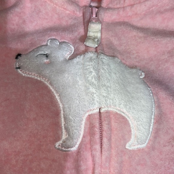 Carter’s super soft velour hooded warm-weather onesie 12m - Picture 5 of 8